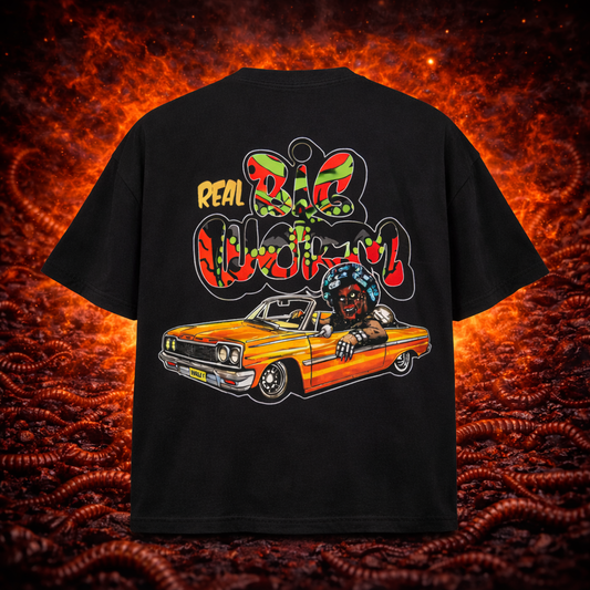 Boogeyman "Real Big Worm" Streetwear Oversized Cotton T-Shirt